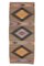 Tapis Kilim Runner Vintage en Laine Oushak 3x7 Turque 1