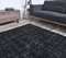 6x10 Vintage Turkish Modern Black Solid Area Carpet, Image 6