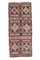 Tappeto Kilim Oushak vintage fatto a mano in lana rossa, 6x13 cm, Immagine 1