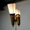 Italian Midcentury Brass, Glass and Marble Floor Lamp by Bruno Chiarini 4