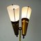 Italian Midcentury Brass, Glass and Marble Floor Lamp by Bruno Chiarini 6