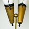 Italian Midcentury Brass, Glass and Marble Floor Lamp by Bruno Chiarini 8