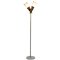 Italian Midcentury Brass, Glass and Marble Floor Lamp by Bruno Chiarini 1