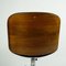 Italian Mid-Century Rosewood and Brown Fabric Office Chair by Ico Parisi for Mim, Image 7