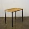 Austrian Mid-Century Black Steel and Wicker Side Table / Stool by Carl Auböck, Image 2