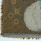 Vintage Danish High Pile Brown and Blue Wool Rug with White Cat 9