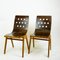 Austrian Mid-Century Beech Stacking Chairs by Roland Rainer, Set of 2 4