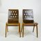 Austrian Mid-Century Beech Stacking Chairs by Roland Rainer, Set of 2 2