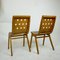 Austrian Mid-Century Beech Stacking Chairs by Roland Rainer, Set of 2 5