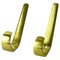 Austrian Mid-Century Brass Model No. 4330/ 3 Wall Cloth Hooks by Carl Auböck, Set of 2, Image 1