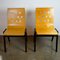 Austrian Mid-Century Beech Stacking Chairs by Roland Rainer, Set of 2 2