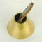 Austrian Mid-Century Brass and Leather Table Bell by Carl Auböck, Image 3