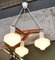 Danish Ceiling Lamp with 3 Shades, 1960s, Image 3