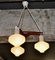 Danish Ceiling Lamp with 3 Shades, 1960s, Image 1