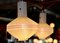 Lámpara de techo danesa con 3 pantallas, años 60, Imagen 8