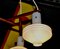 Lampada da soffitto con 3 paralumi, Danimarca, anni '60, Immagine 12