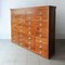 Portuguese Industrial Oak Filing Cabinet with 32 Drawers, 1940s 5