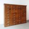 Portuguese Industrial Oak Filing Cabinet with 32 Drawers, 1940s 6