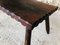 Mid-Century French Rustic Side Table on Tapered Legs, Image 4