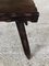 Mid-Century French Rustic Side Table on Tapered Legs, Image 8