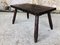 Mid-Century French Rustic Side Table on Tapered Legs, Image 11