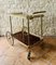 Mid-Century French Gilded Brass & Formica Bar Cart 8