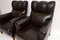 Antique Swedish Leather Lounge Chairs, Set of 2 6