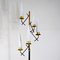 Opaline Glass & Brass Floor Lamp by Stilnovo, 1950s 5