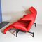 Red Fabric 2-Seater Veranda Sofa by Vico Magistretti for Cassina, 1980s 16
