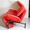 Red Fabric 2-Seater Veranda Sofa by Vico Magistretti for Cassina, 1980s 15