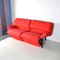 Red Fabric 2-Seater Veranda Sofa by Vico Magistretti for Cassina, 1980s, Image 7