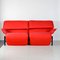 Red Fabric 2-Seater Veranda Sofa by Vico Magistretti for Cassina, 1980s, Image 8