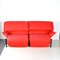 2-Sitzer Veranda Sofa in Rot von Vico Magistretti für Cassina, 1980er 14