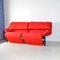 2-Sitzer Veranda Sofa in Rot von Vico Magistretti für Cassina, 1980er 3