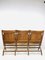 Antique Wooden 3-Seat Folding Theatre / Cinema Bench in the Style of Heywood Wakefield, Set of 2 18