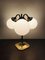 Brass & Milk Glass Table Lamp by Sage for Sage London, 1920s 10