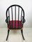Vintage Scandinavian Black Beech & Oak Rocking Chair, 1960s 4