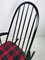 Vintage Scandinavian Black Beech & Oak Rocking Chair, 1960s 10