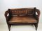 Antique Pitch Pine Church Bench with Hand-Carved Decoration, 1900s, Image 6