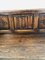 Antique Pitch Pine Church Bench with Hand-Carved Decoration, 1900s 12