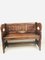 Antique Pitch Pine Church Bench with Hand-Carved Decoration, 1900s 1