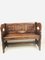 Antique Pitch Pine Church Bench with Hand-Carved Decoration, 1900s, Image 1