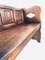 Antique Pitch Pine Church Bench with Hand-Carved Decoration, 1900s, Image 13
