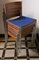 Deutsche Stapel Stühle aus Verchromtem Rohrstahl & Teak mit Blauem Bezug von Casala, 1960er, 4er Set 5
