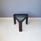 Triangular Side Table with Glass Top from Porada Arredi, 1970s 5