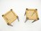 Stained Oak & Rope Stools by Adrien Audoux & Frida Minet, 1950s, Set of 2, Image 3