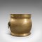 Antique English Brass Fireside Container, Circa 1900, Image 1