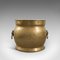 Antique English Brass Fireside Container, Circa 1900 2