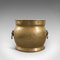 Antique English Brass Fireside Container, Circa 1900, Image 2