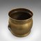 Antique English Brass Fireside Container, Circa 1900 7